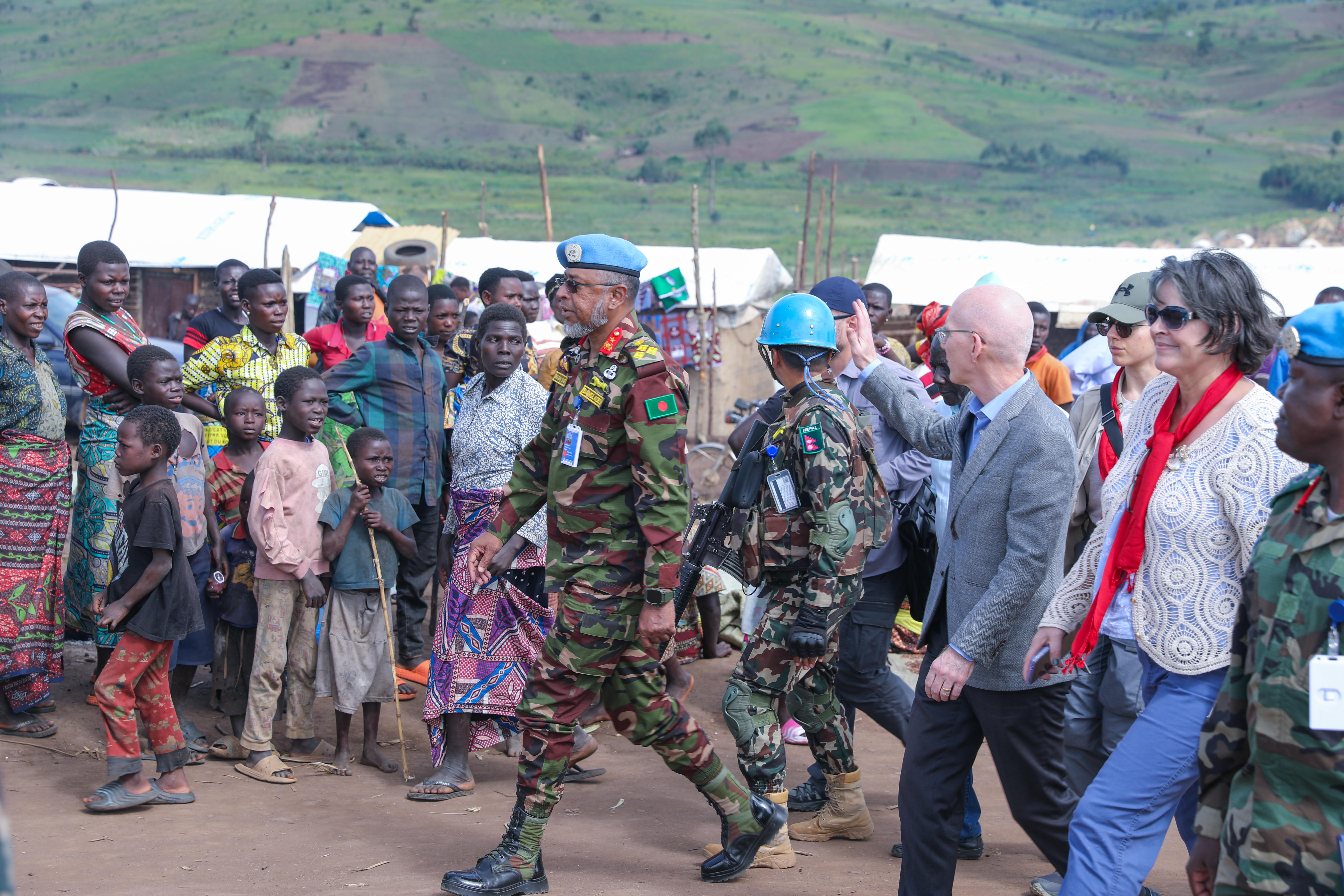 In Fataki, James Swan engages with displaced communities and local authorities