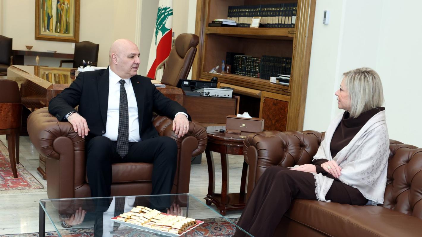UN Special Coordinator Jeanine Hennis-Plasschaert meets Lebanese President Joseph Aoun