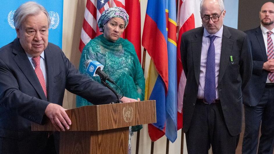 UN Chief at press briefing on the Middle East