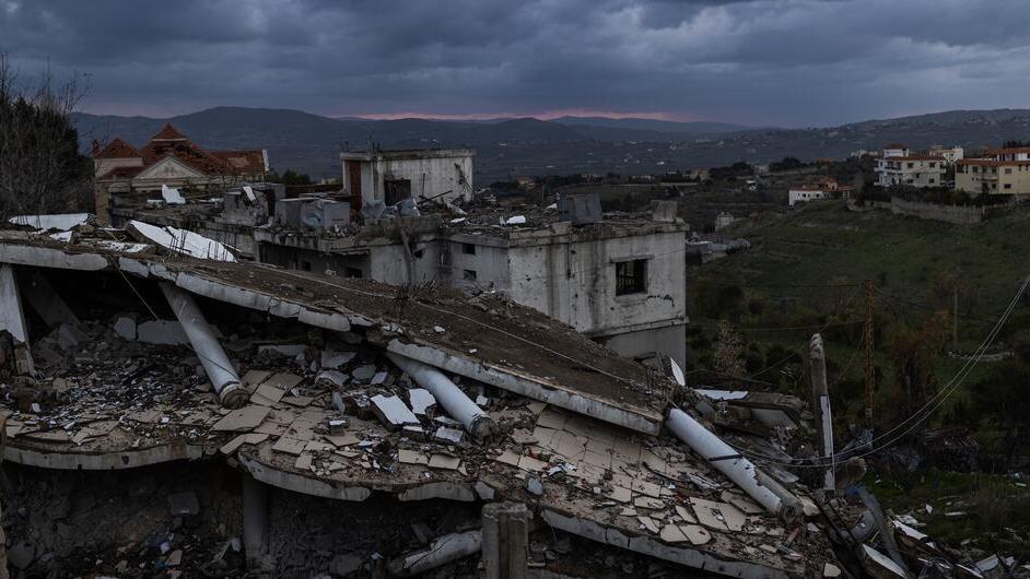Destroyed houses in southern Lebanon.