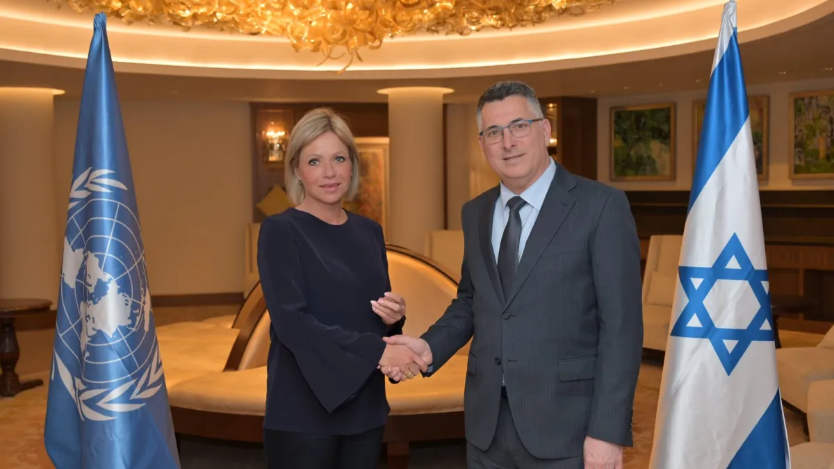 SCL with the Israeli Foreign Minister Gideon Sa’ar