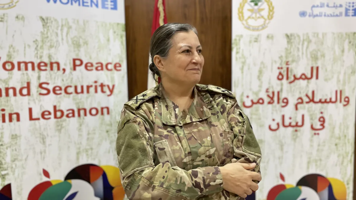 Brig. Gen. Marwa Saoud of the Lebanese Armed Forces 
