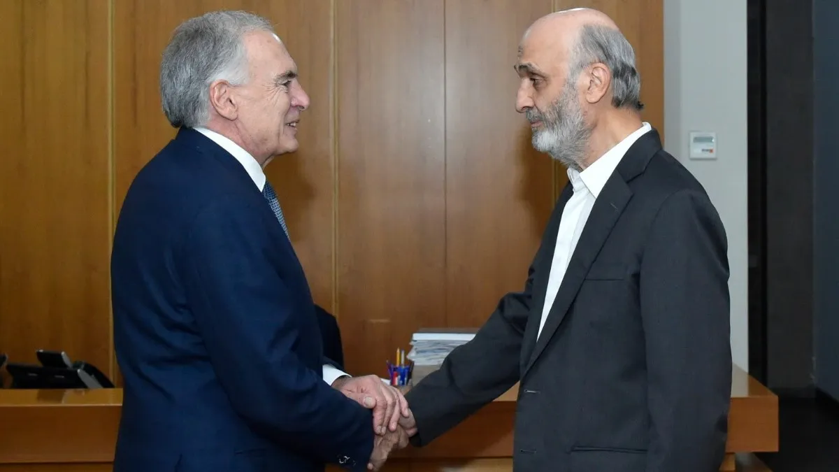 Jean Arnault meets Samir Geagea