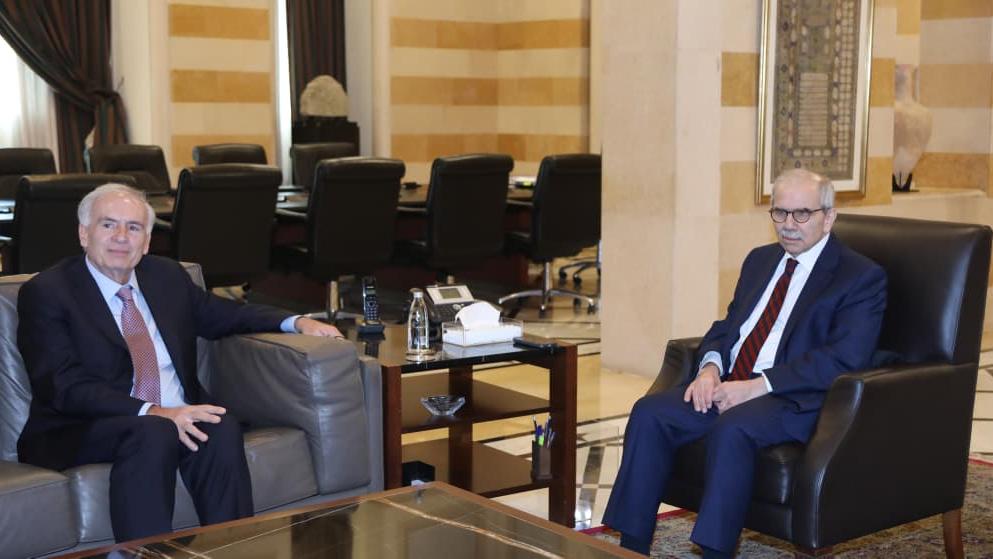 SCL Jean Arnault meets PM Nawaf Salam 