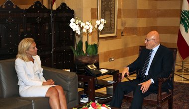 SCL Sigrid Kaag meets with Lebanon Prime Minister Tammam Salam