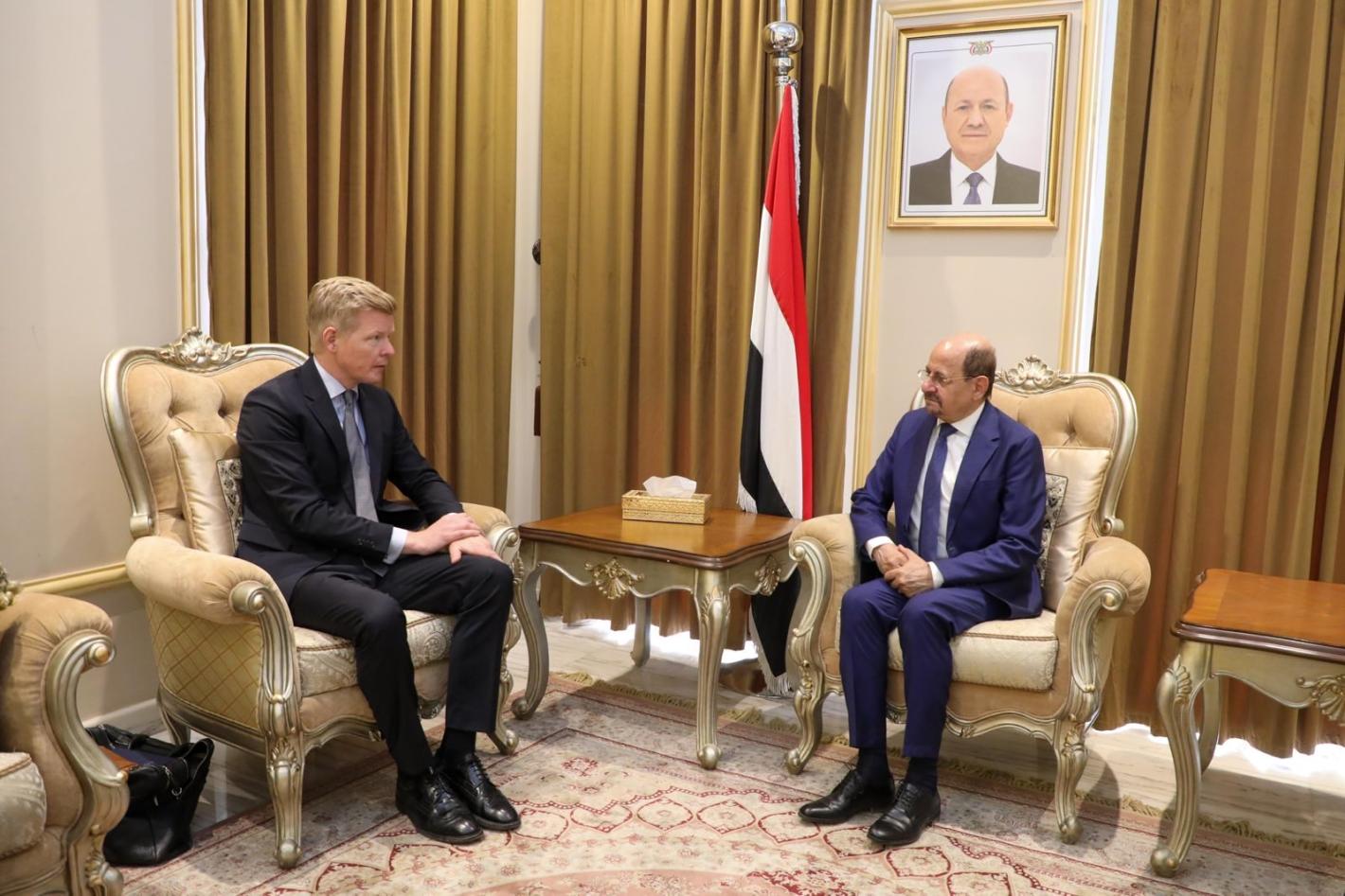 Special Envoy Hans Grundberg meeting with Foreign Affairs Minister Shaya Zindani