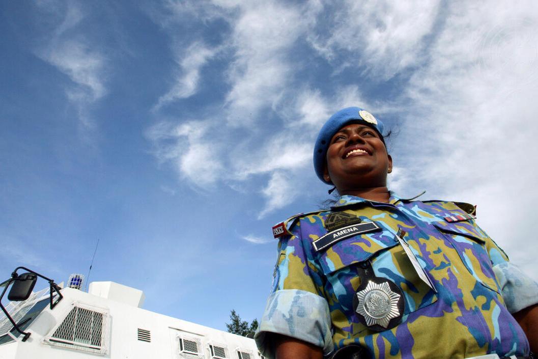 Amena Begum, an officer of the Bangladeshi Formed Police Unit (FPU) with the UN Integrated Mission in Timor-Leste (UNMIT)