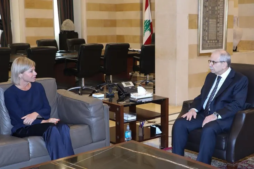 Special Coordinator Jeanine Hennis-Plasschaert Meets Prime Minister Nawaf Salam
