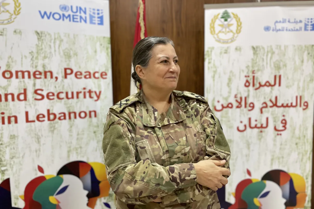 Brig. Gen. Marwa Saoud of the Lebanese Armed Forces 