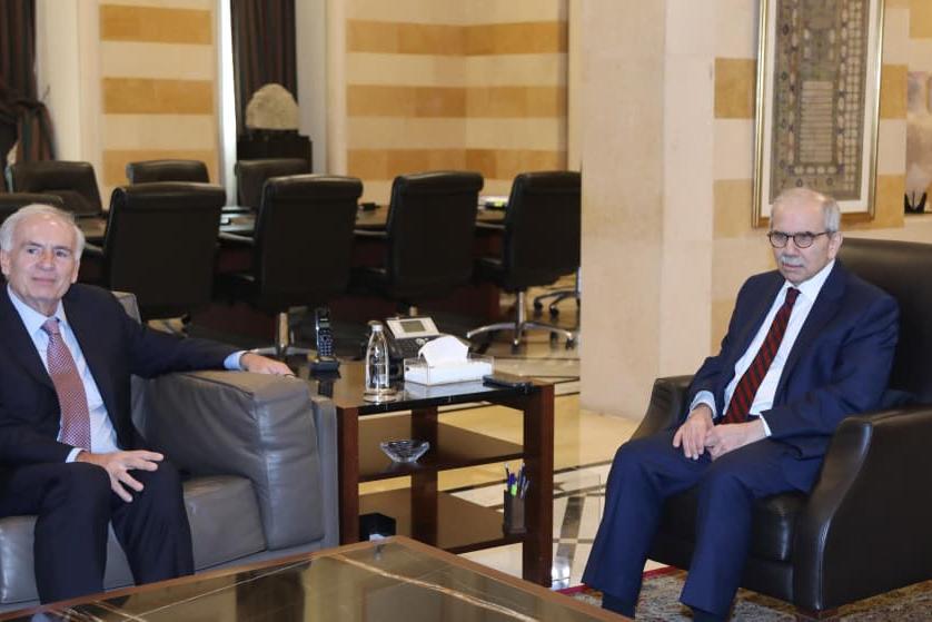 SCL Jean Arnault meets PM Nawaf Salam 