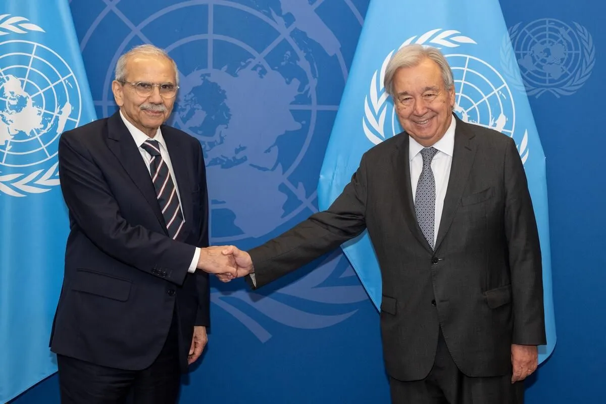 Guterres meets Salam in New York Guterres meets Salam in New York