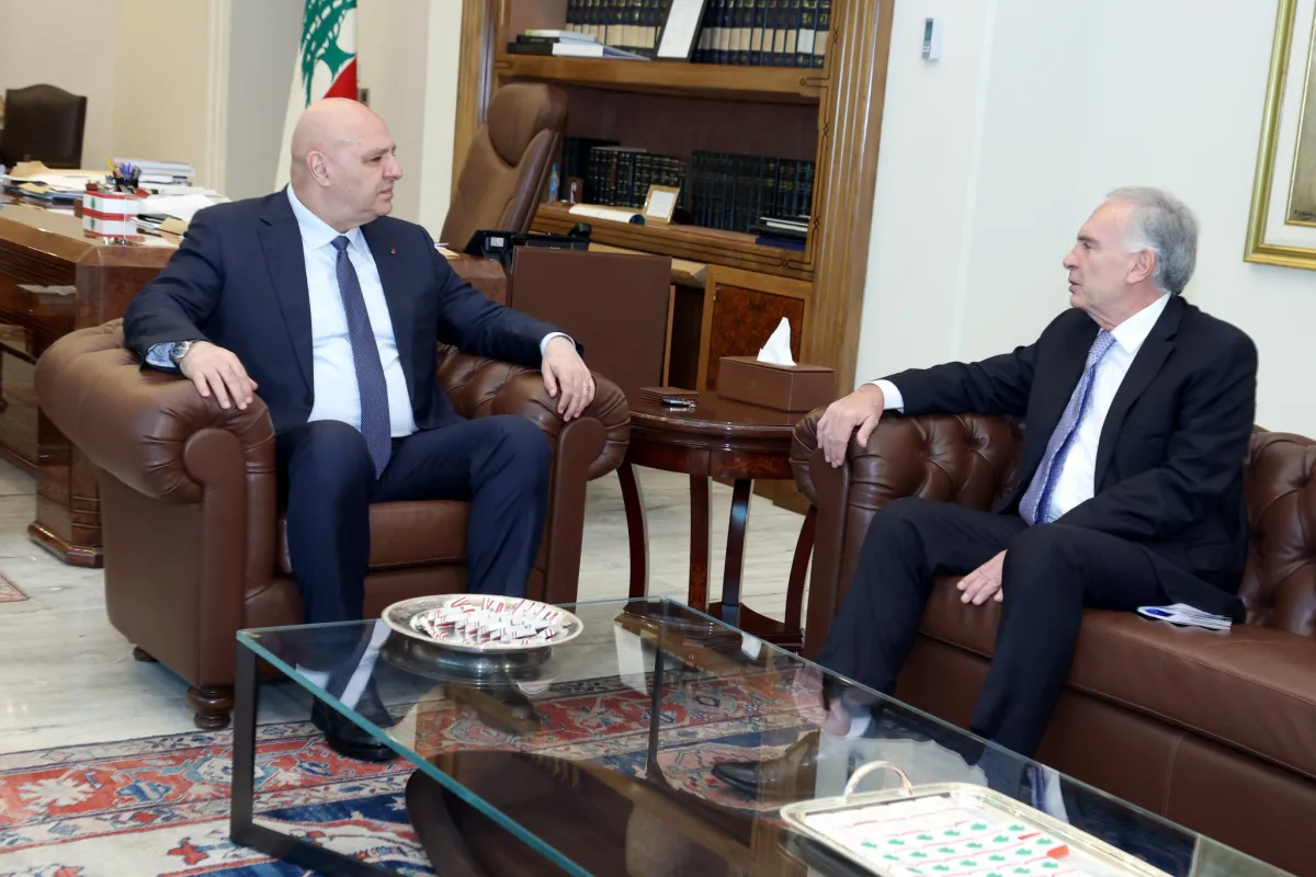 OIC Special Coordinator Jean Arnault met with President Joseph Aoun