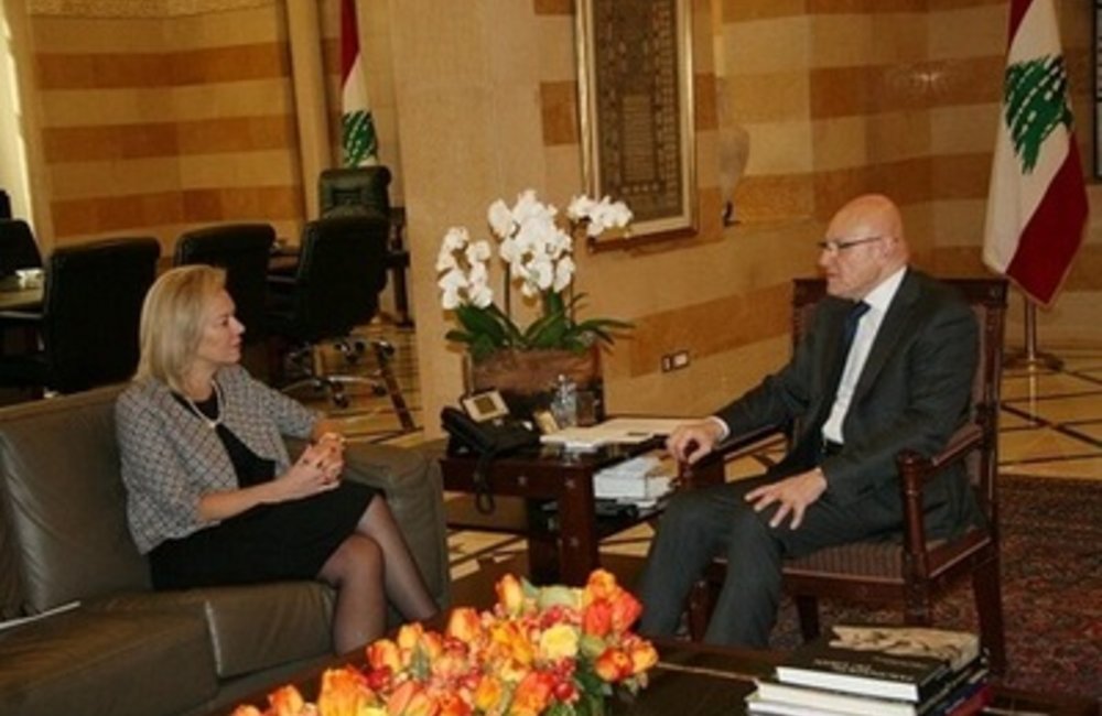 Special Coordinator for Lebanon Sigrid Kaag meets Prime Minister Tammam Salam (23-01-2015)