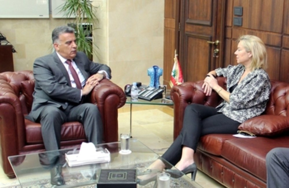 General Security Chief, Major General Abbas Ibrahim, welcomed at his office the United Nations Special Coordinator for Lebanon, Sigrid Kaag.(21 04 15)