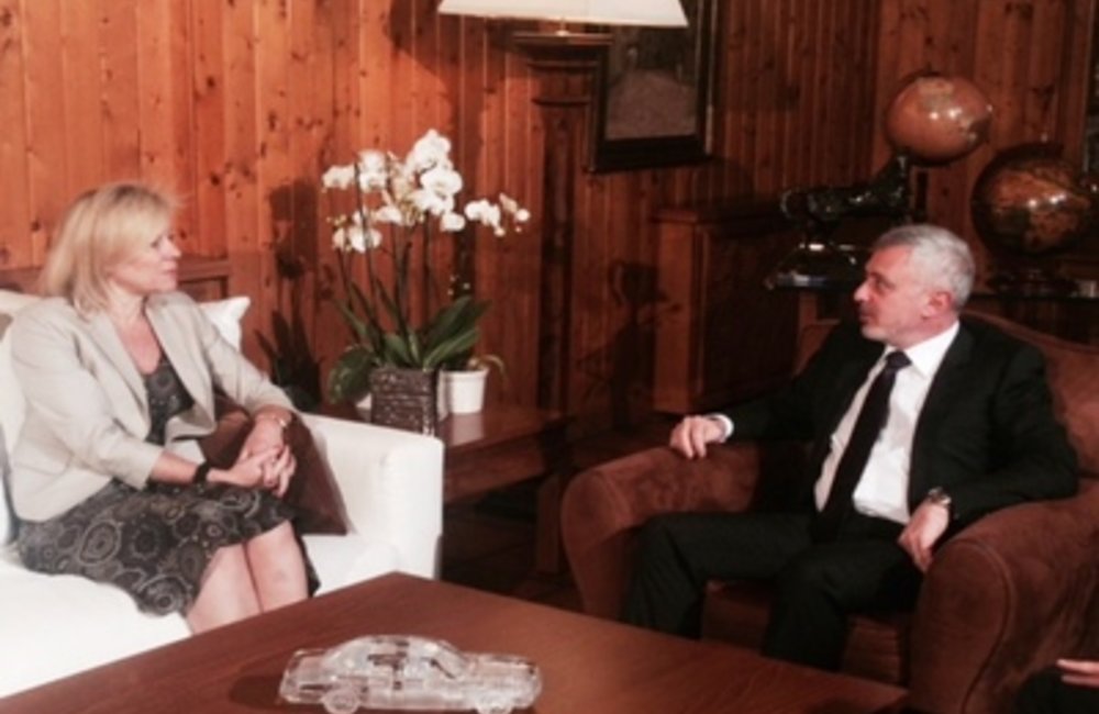 Sleiman Franjieh received at his residence the United Nations Special Coordinator for Lebanon Sigrid Kaag(27 04 2015)