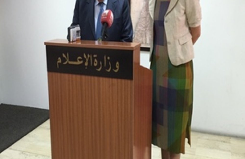 UN Special Coordinator for Lebanon Sigrid Kaag with Information Minister Ramzi Jreij (05 05 2015)