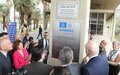 Wronecka takes part in the unveiling of the plaque of the inscription of Rachid Karami Int’l Fair on UNESCO World Heritage List