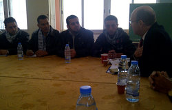 SCL Derek Plumbly meets Palestinian youth in Ain El-Hilweh (31 01 13)